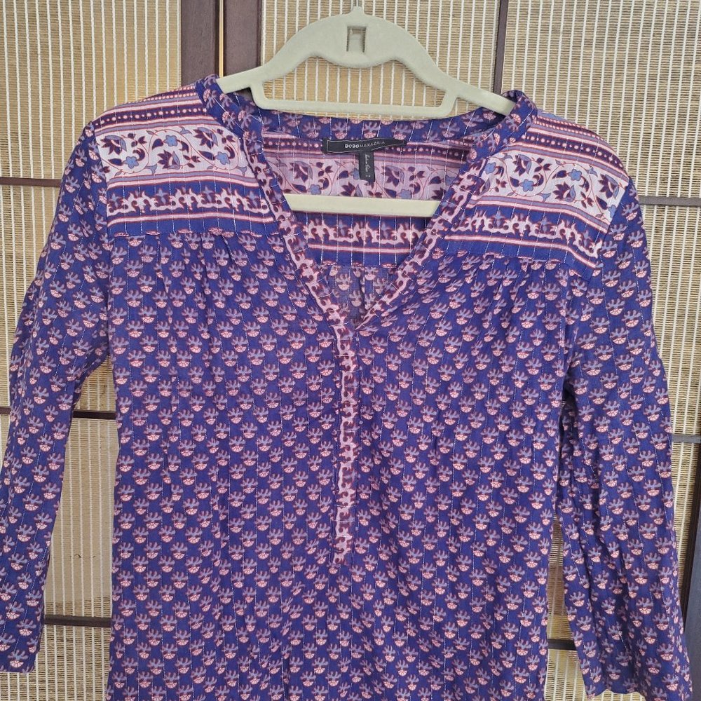 BCBG Camila Top *Blue and Red